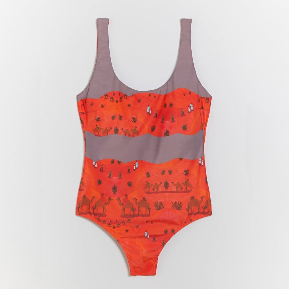 Anthro Isabelle Feliu Haukland One-Piece Swimsuit